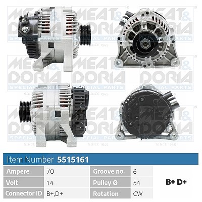 Meat & Doria Generator [Hersteller-Nr. 5515161] für Peugeot, Fiat, Citroën