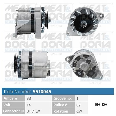 Meat & Doria Generator [Hersteller-Nr. 5510045] für Zastava, Fiat