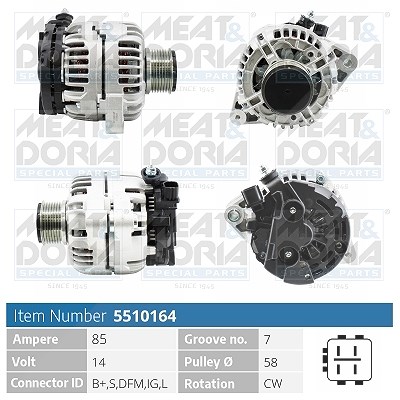 Meat & Doria Generator [Hersteller-Nr. 5510164] für Toyota