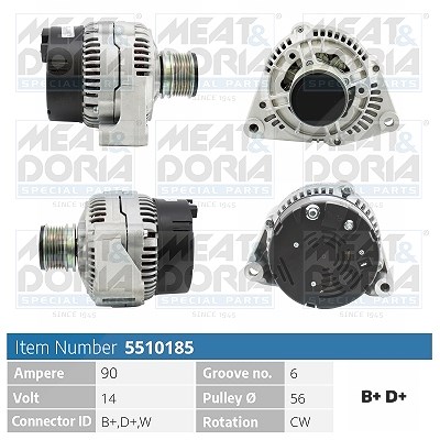 Meat & Doria Generator [Hersteller-Nr. 5510185] für Mercedes-Benz, Ssangyong
