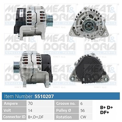 Meat & Doria Generator [Hersteller-Nr. 5510207] für Mazda, Ford