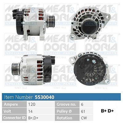 Meat & Doria Generator [Hersteller-Nr. 5530040] für Fiat, Lancia, Alfa Romeo