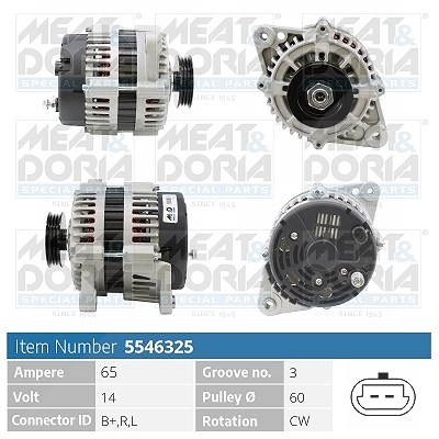 Meat & Doria Generator [Hersteller-Nr. 5546325] für Chevrolet, Daewoo