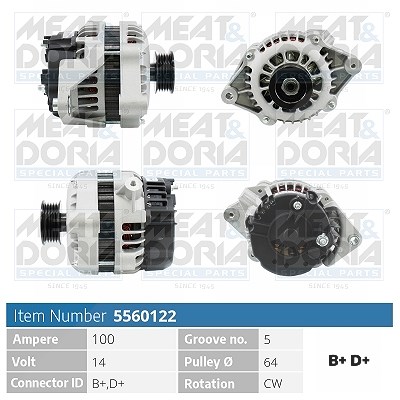 Meat & Doria Generator [Hersteller-Nr. 5560122] für Vauxhall, Opel