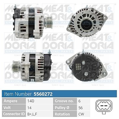 Meat & Doria Generator [Hersteller-Nr. 5560272] für Opel, Chevrolet