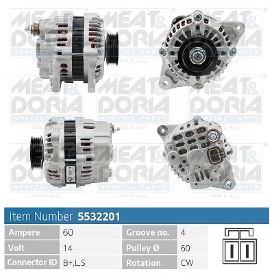 Meat & Doria Generator [Hersteller-Nr. 5532201] für Hyundai