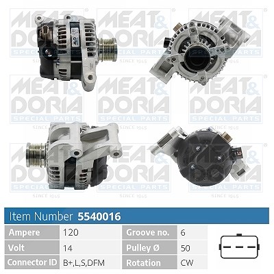 Meat & Doria Generator [Hersteller-Nr. 5540016] für Ford, Volvo