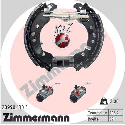 Zimmermann Bremsbackensatz [Hersteller-Nr. 20990.130.4] für Smart