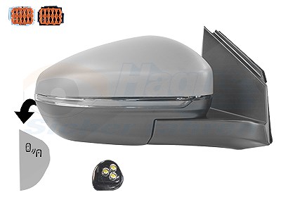 Van Wezel Außenspiegel [Hersteller-Nr. 0967828] für Peugeot, Citroën