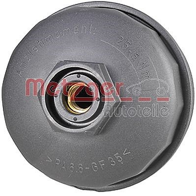 Metzger Autoteile Deckel, Ölfiltergehäuse [Hersteller-Nr. 2370070] für Audi, VW, Porsche