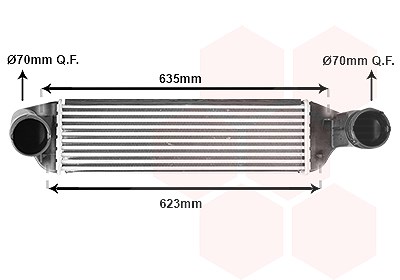 Van Wezel Ladeluftkühler [Hersteller-Nr. 06004581] für BMW