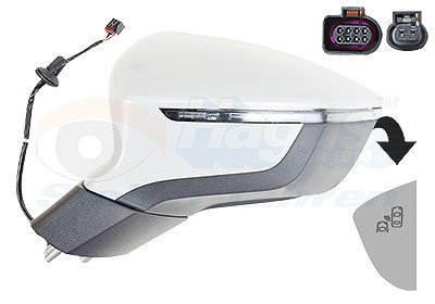 Van Wezel Außenspiegel [Hersteller-Nr. 4929815] für Seat