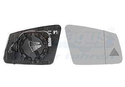 Van Wezel Spiegelglas, Außenspiegel [Hersteller-Nr. 3044836] für Mercedes-Benz