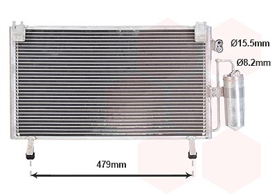 Van Wezel Kondensator, Klimaanlage [Hersteller-Nr. 36015700] für Isuzu