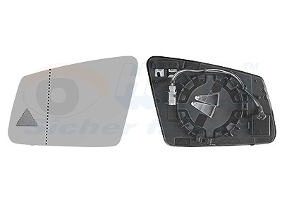 Van Wezel Spiegelglas, Außenspiegel [Hersteller-Nr. 3044835] für Mercedes-Benz