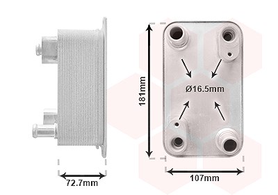 Van Wezel Ölkühler, Automatikgetriebe [Hersteller-Nr. 03013700] für Audi