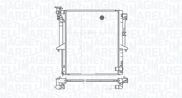 Magneti Marelli Kühler, Motorkühlung [Hersteller-Nr. 350213177300] für Mitsubishi