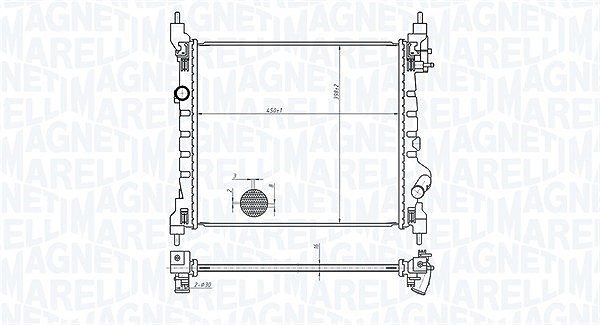 Magneti Marelli Kühler, Motorkühlung [Hersteller-Nr. 350213178800] für Chevrolet