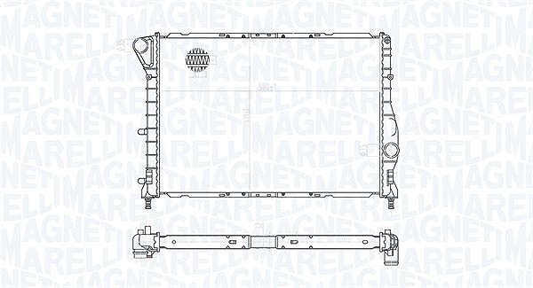 Magneti Marelli Kühler, Motorkühlung [Hersteller-Nr. 350213177100] für Alfa Romeo