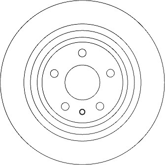 Trw Bremsscheibe Hinterachse Voll [Hersteller-Nr. DF6809] für Ford