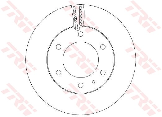 Trw Bremsscheibe [Hersteller-Nr. DF6812S] für Ford