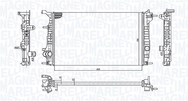 Magneti Marelli Kühler, Motorkühlung [Hersteller-Nr. 350213199200] für Renault