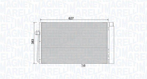Magneti Marelli Kondensator, Klimaanlage [Hersteller-Nr. 350203899000] für BMW