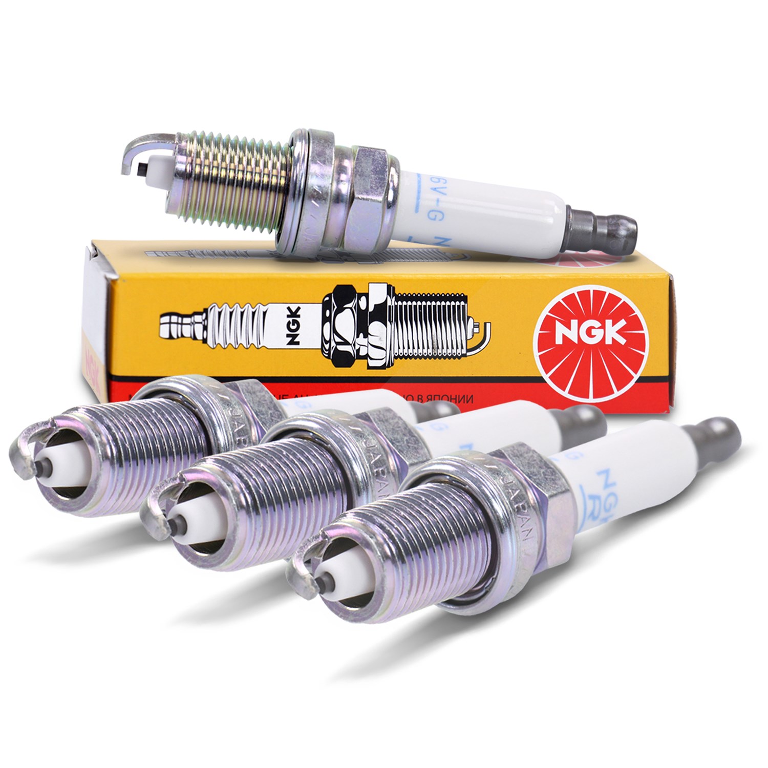 Ngk 4x Zündkerze ZFR6V-G [Hersteller-Nr. 8894] für Opel, Chevrolet