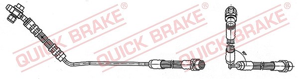 Bremsschlauch mit Innengewinde 59.942X QUICK BRAKE für BMW X5 - Bild 3
