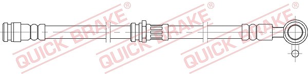 Für QUICK BRAKE QB58.847 Brake Hose QB58.847 Brake pipe/hose flexible front R ( - Bild 6