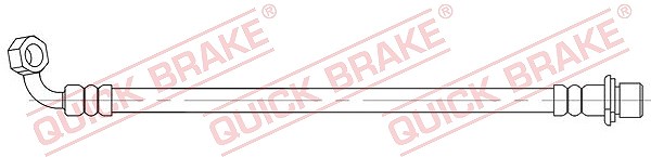 Für QUICK BRAKE QB58.016 Brake Hose QB58.016 Brake pipe/hose flexible rear L (l - Bild 5