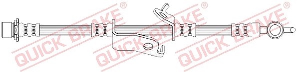 Für QUICK BRAKE QB50.730 Brake Hose QB50.730 Brake pipe/hose flexible front L ( - Bild 4