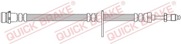 Für QUICK BRAKE QB32.701 Brake Hose QB32.701 Brake pipe/hose flexible rear L (l - Bild 4