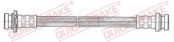 Für QUICK BRAKE QB25.018 Brake Hose QB25.018 Brake pipe/hose flexible rear L/R - Bild 5