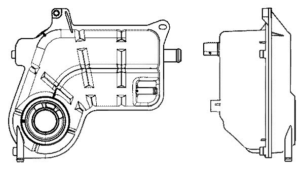 Mahle Ausgleichsbehälter, Kühlmittel [Hersteller-Nr. CRT25000S] für Audi