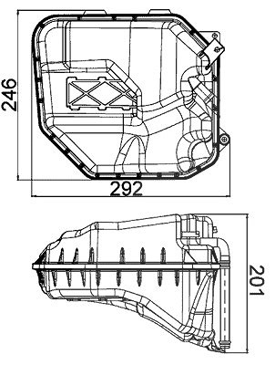 Mahle Ausgleichsbehälter, Kühlmittel [Hersteller-Nr. CRT9000S] für VW, Porsche, Audi
