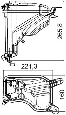 Mahle Ausgleichsbehälter, Kühlmittel [Hersteller-Nr. CRT207000S] für BMW