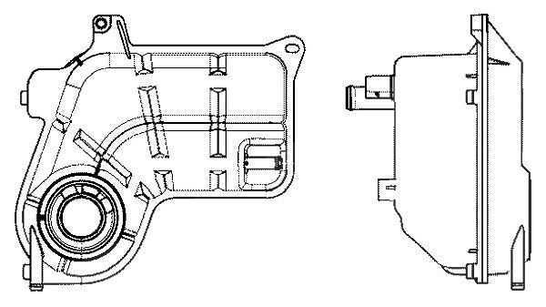 Mahle Ausgleichsbehälter, Kühlmittel [Hersteller-Nr. CRT26000S] für Audi