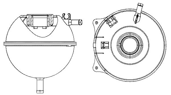 Mahle Ausgleichsbehälter, Kühlmittel [Hersteller-Nr. CRT23000S] für VW