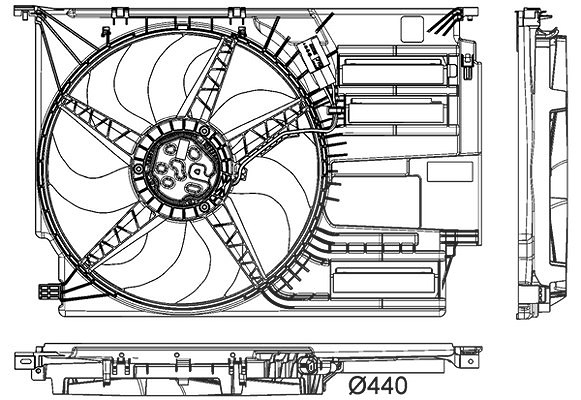 Mahle Lüfter, Motorkühlung [Hersteller-Nr. CFF403000P] für BMW, Mini