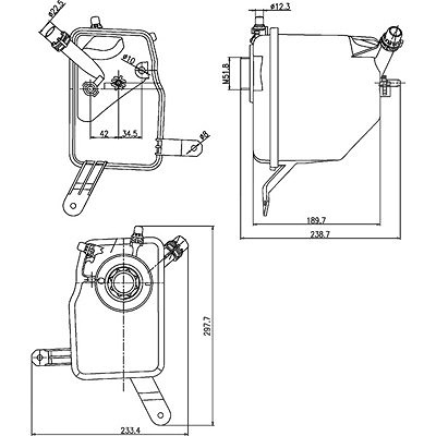 Mahle Ausgleichsbehälter, Kühlmittel [Hersteller-Nr. CRT205000S] für BMW