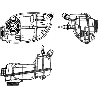Mahle Ausgleichsbehälter, Kühlmittel [Hersteller-Nr. CRT65000S] für Mercedes-Benz
