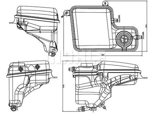 Mahle Ausgleichsbehälter, Kühlmittel [Hersteller-Nr. CRT203000S] für BMW, Alpina