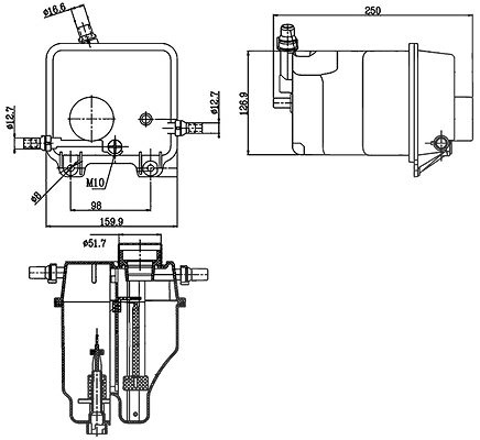 Mahle Ausgleichsbehälter, Kühlmittel [Hersteller-Nr. CRT125000S] für BMW