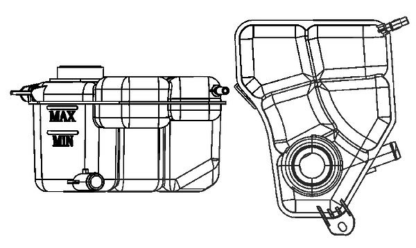 Mahle Ausgleichsbehälter, Kühlmittel [Hersteller-Nr. CRT133000S] für Ford