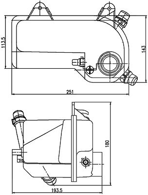 Mahle Ausgleichsbehälter, Kühlmittel [Hersteller-Nr. CRT204000S] für BMW