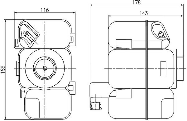 Mahle Ausgleichsbehälter, Kühlmittel [Hersteller-Nr. CRT206000S] für Volvo