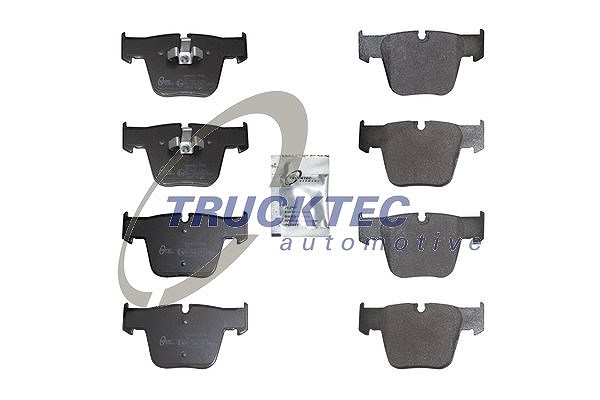 Trucktec Automotive Bremsbelagsatz, Scheibenbremse [Hersteller-Nr. 02.35.571] für Mercedes-Benz