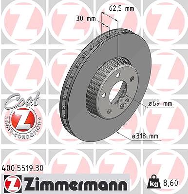 Zimmermann Bremsscheibe [Hersteller-Nr. 400.5519.30] für Mercedes-Benz
