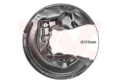 Van Wezel Spritzblech, Bremsscheibe [Hersteller-Nr. 0334377] für VW, Audi, Skoda